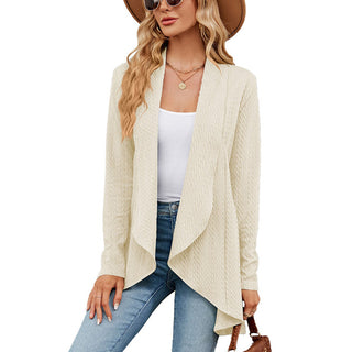 Women's Cable Knit Waterfall Cardigan