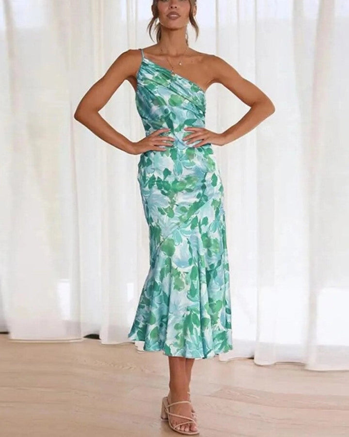 Women's Draped Bodice Maxi Dress