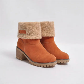 Women's Faux Shearling Cuff Ankle Boots