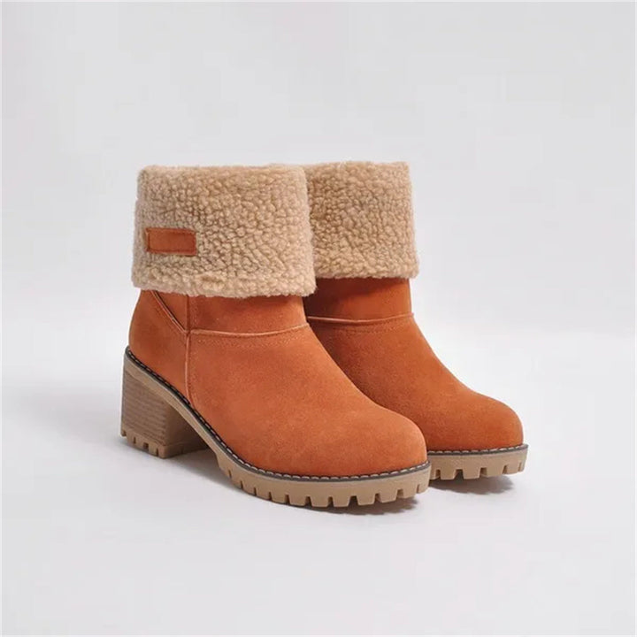 Women's Faux Shearling Cuff Ankle Boots