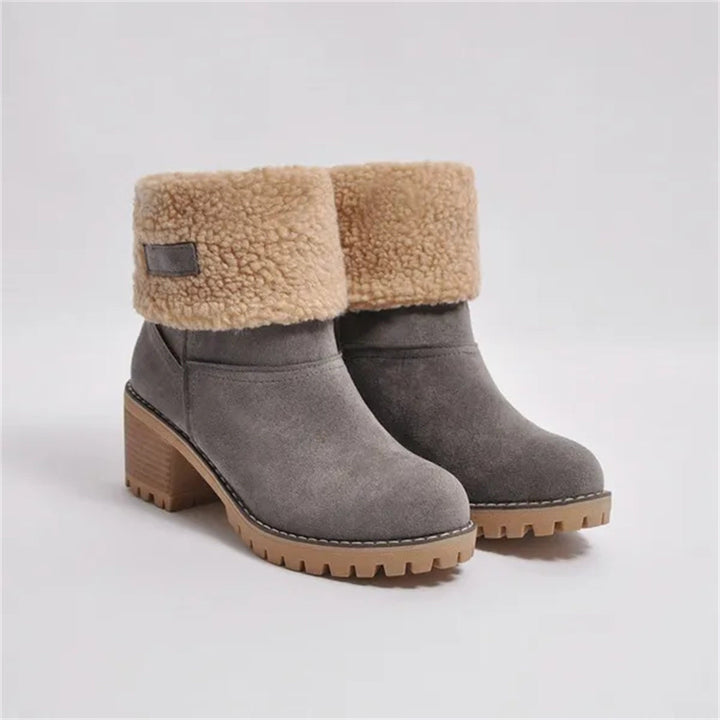 Women's Faux Shearling Cuff Ankle Boots