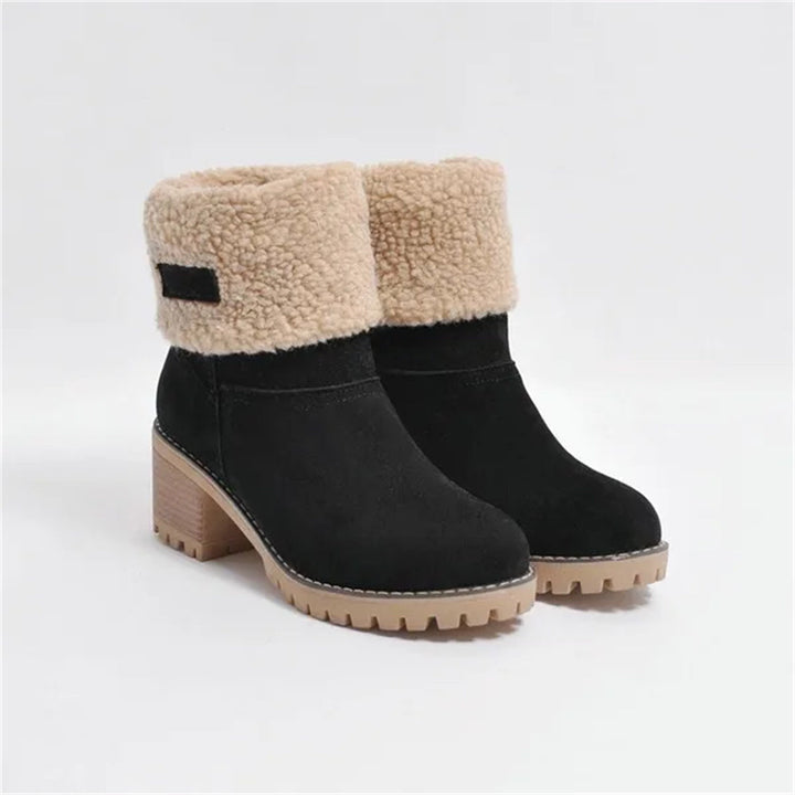 Women's Faux Shearling Cuff Ankle Boots