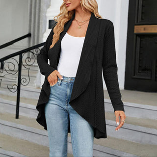 Women's Cable Knit Waterfall Cardigan