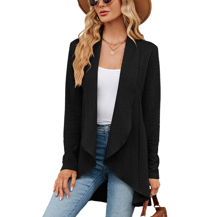 Women's Cable Knit Waterfall Cardigan