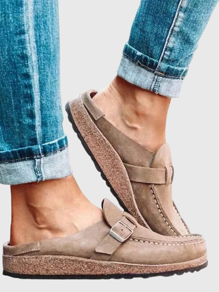 Women's Buckle Strap Loafers
