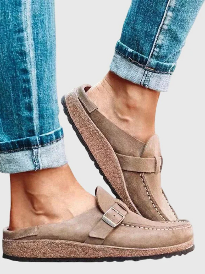 Women's Buckle Strap Loafers