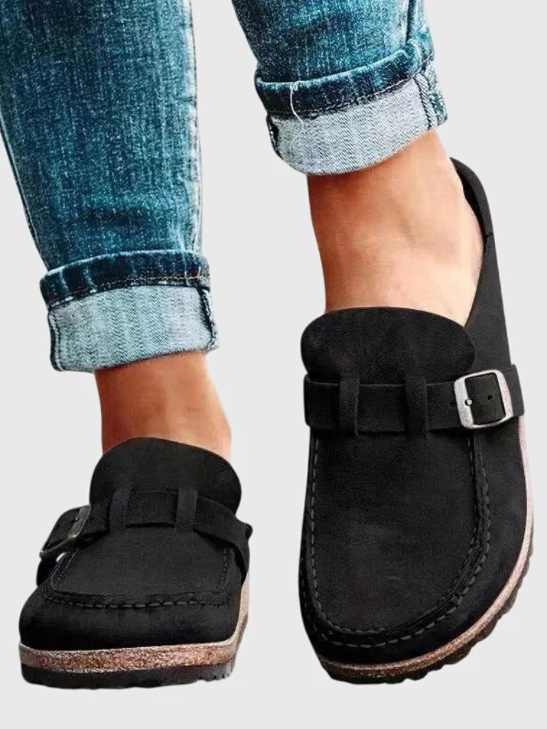 Women's Buckle Strap Loafers