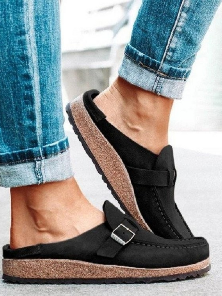 Women's Buckle Strap Loafers