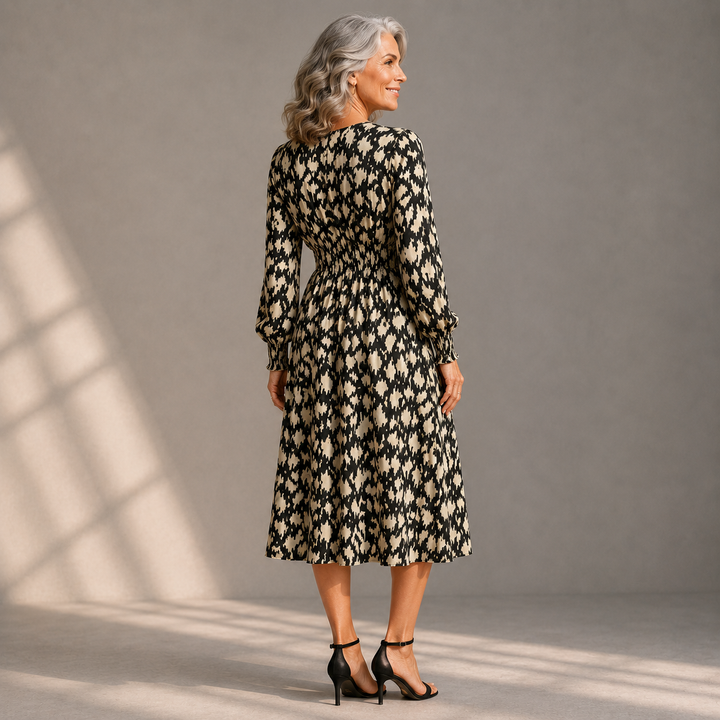 Monroe | Chic Long Sleeve A-Line Dress