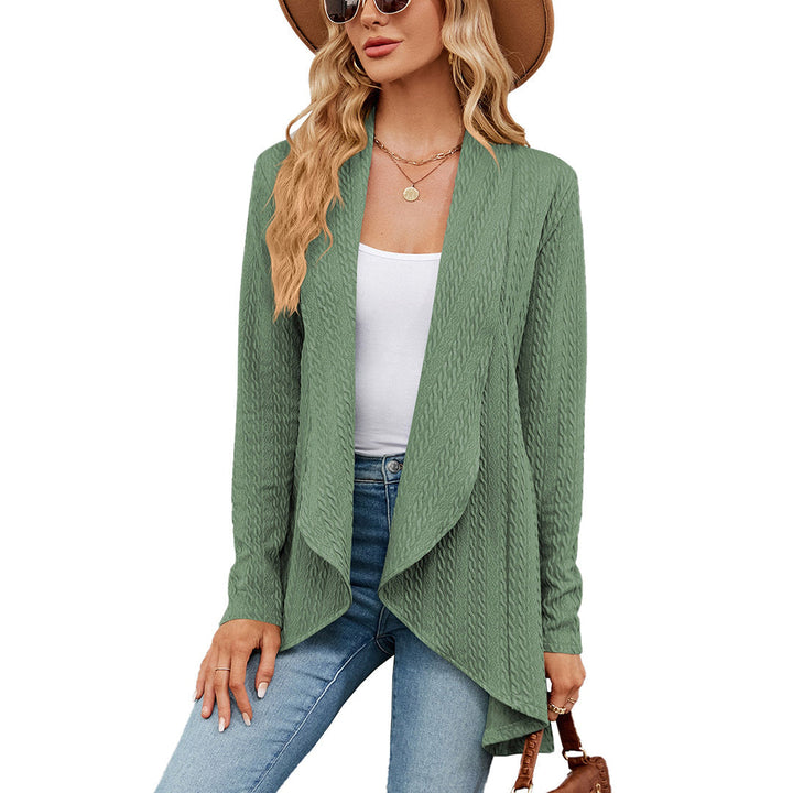 Women's Cable Knit Waterfall Cardigan