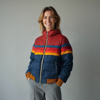 Women's Retro Zip-Up Bomber Jacket