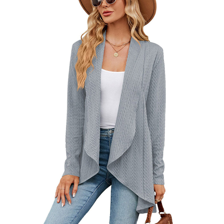 Women's Cable Knit Waterfall Cardigan