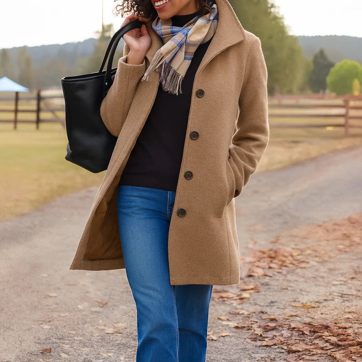 Women's Classic Button-Up Coat