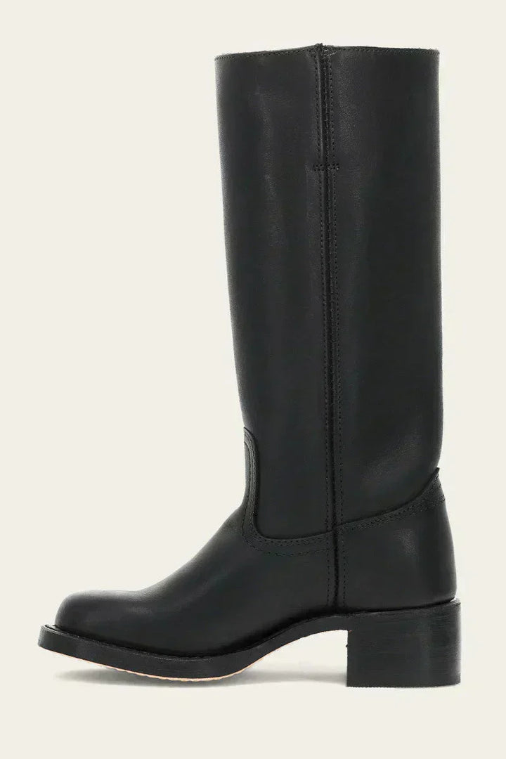 Women's Closed Toe Mid-Calf Heel Boots