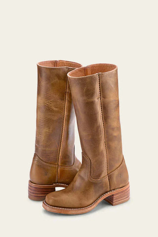Women's Closed Toe Mid-Calf Heel Boots