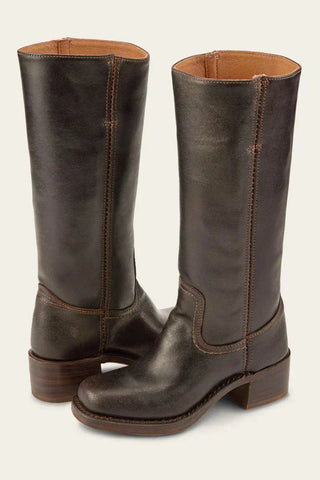 Women's Closed Toe Mid-Calf Heel Boots