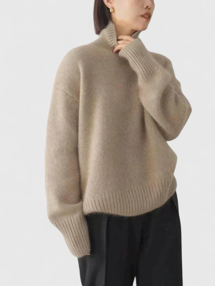 Women's Oversized Turtleneck Sweater
