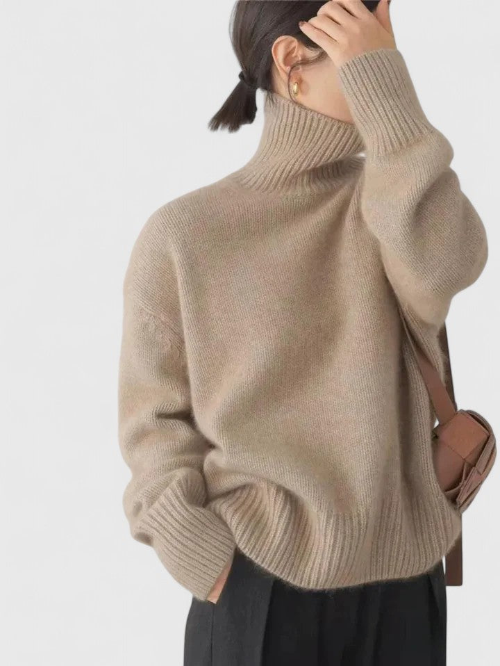 Women's Oversized Turtleneck Sweater