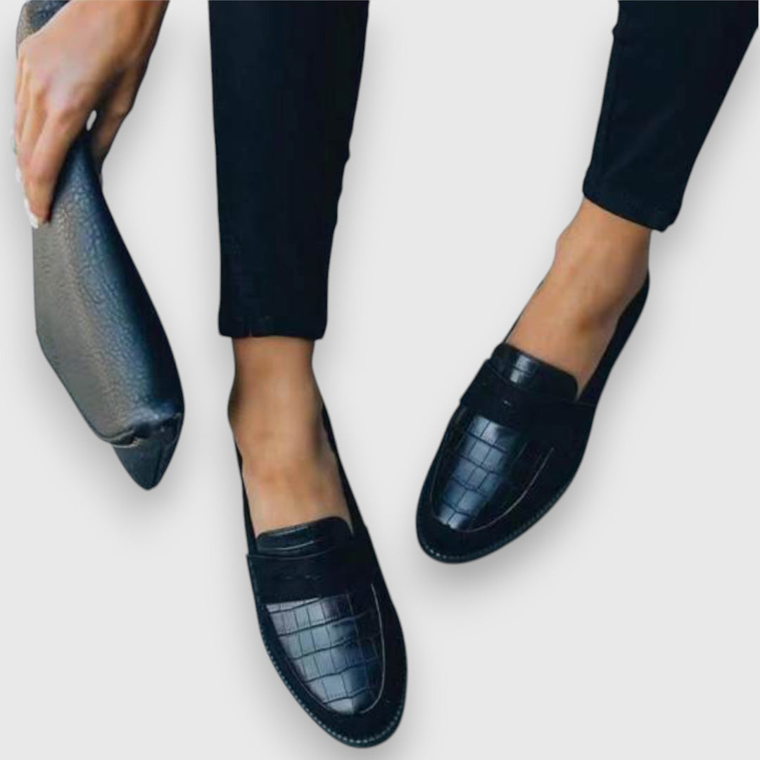 Women's Textured Panel Loafers