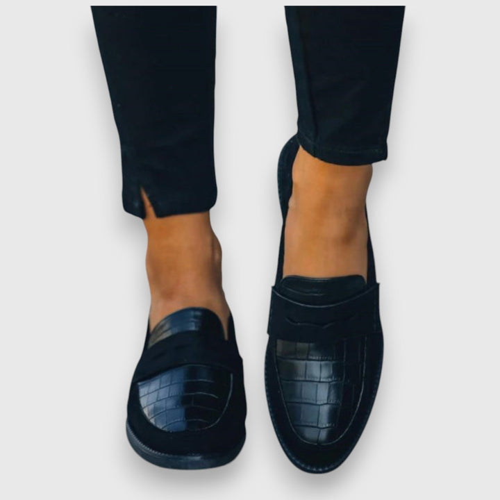 Women's Textured Panel Loafers