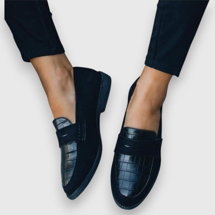 Women's Textured Panel Loafers