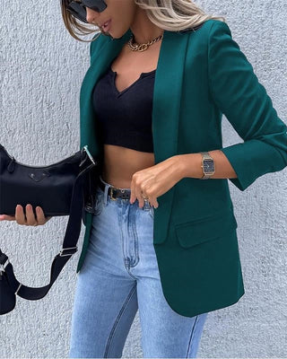 Women's Elegant Buttoned Blazer