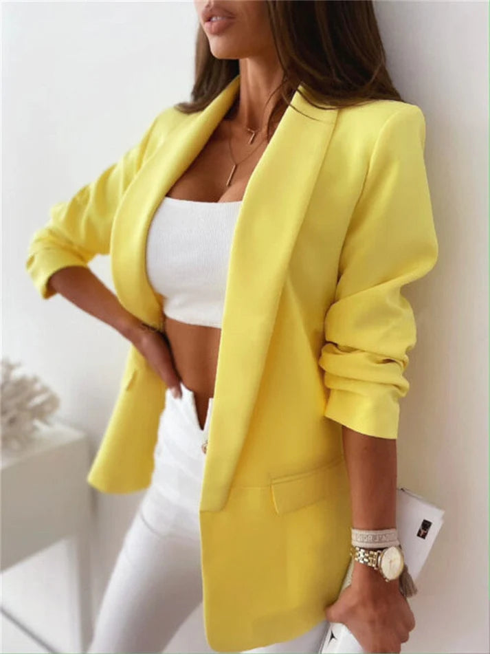 Women's Elegant Buttoned Blazer