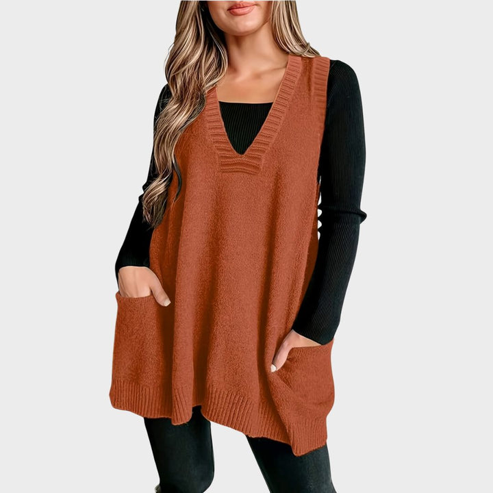 Women's Casual V-Neck Waistcoat