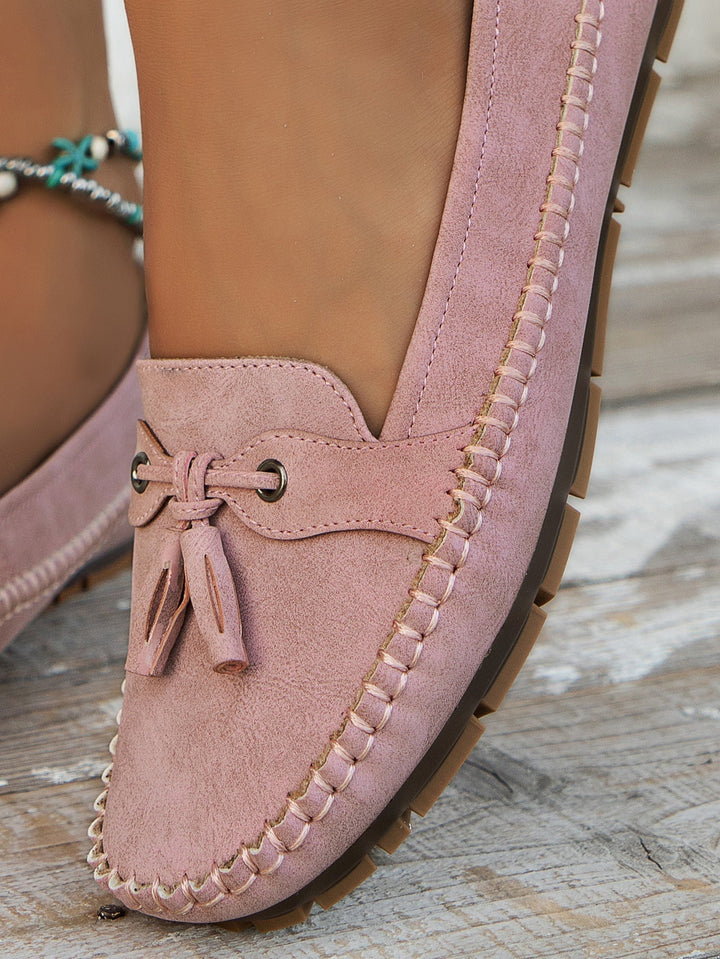 Women's Tassel Closed-Toe Loafers