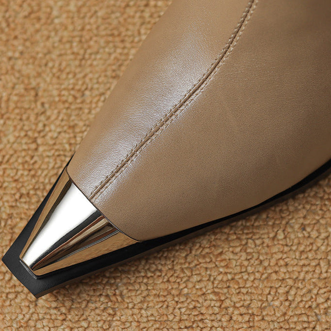 Women's Pointed Toe Heeled Ankle Boots