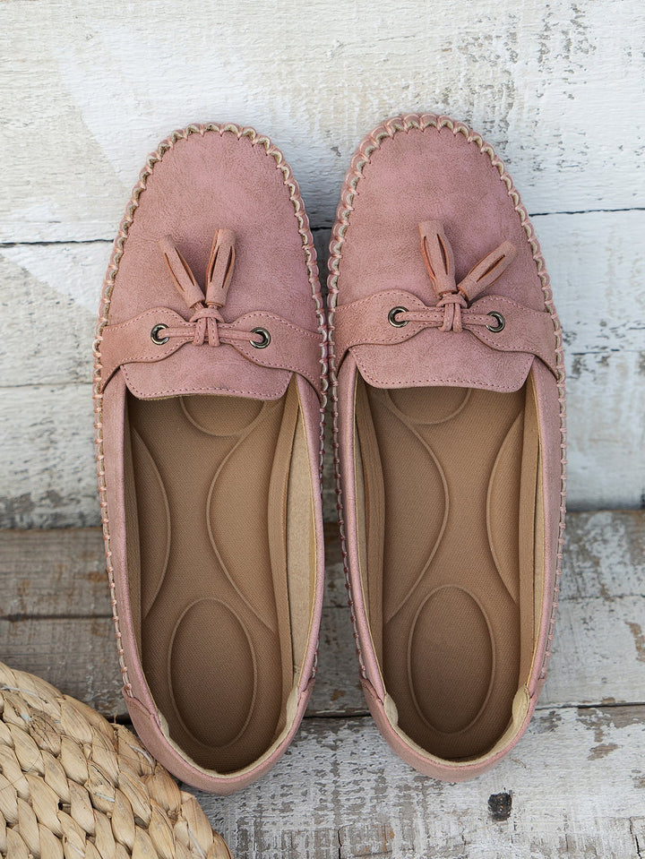 Women's Tassel Closed-Toe Loafers