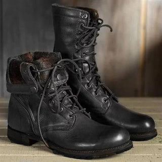 Women's Lace-Up Mid-Calf Boots