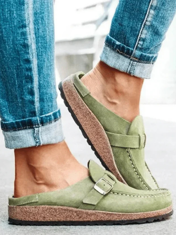 Women's Buckle Strap Loafers