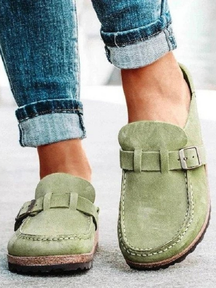 Women's Buckle Strap Loafers
