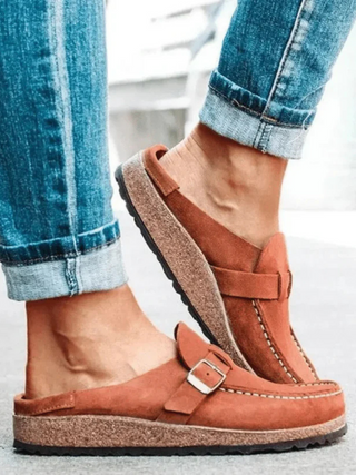 Women's Buckle Strap Loafers