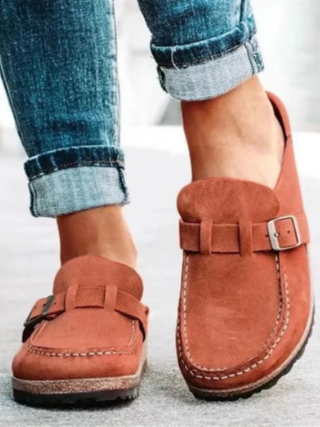 Women's Buckle Strap Loafers