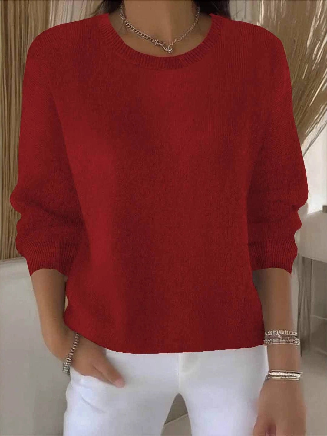 Women's Relaxed Dolman Sleeve Sweater