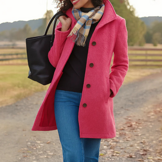Women's Classic Button-Up Coat