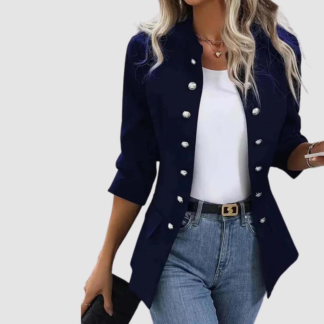 Women's Classic Buttoned Blazer