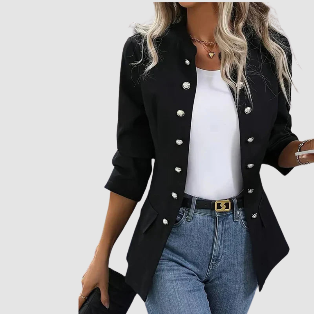 Women's Classic Buttoned Blazer