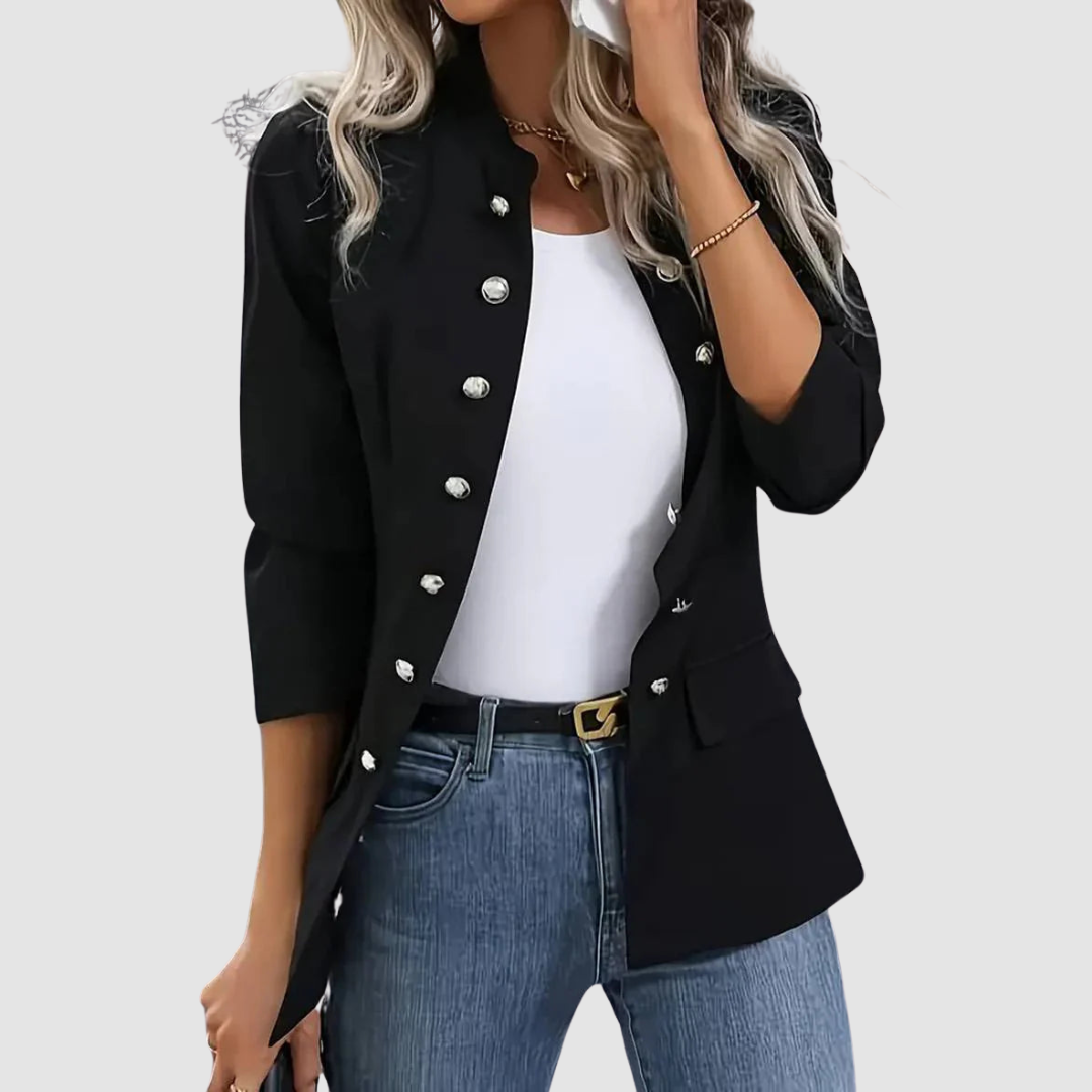 Women's Classic Buttoned Blazer