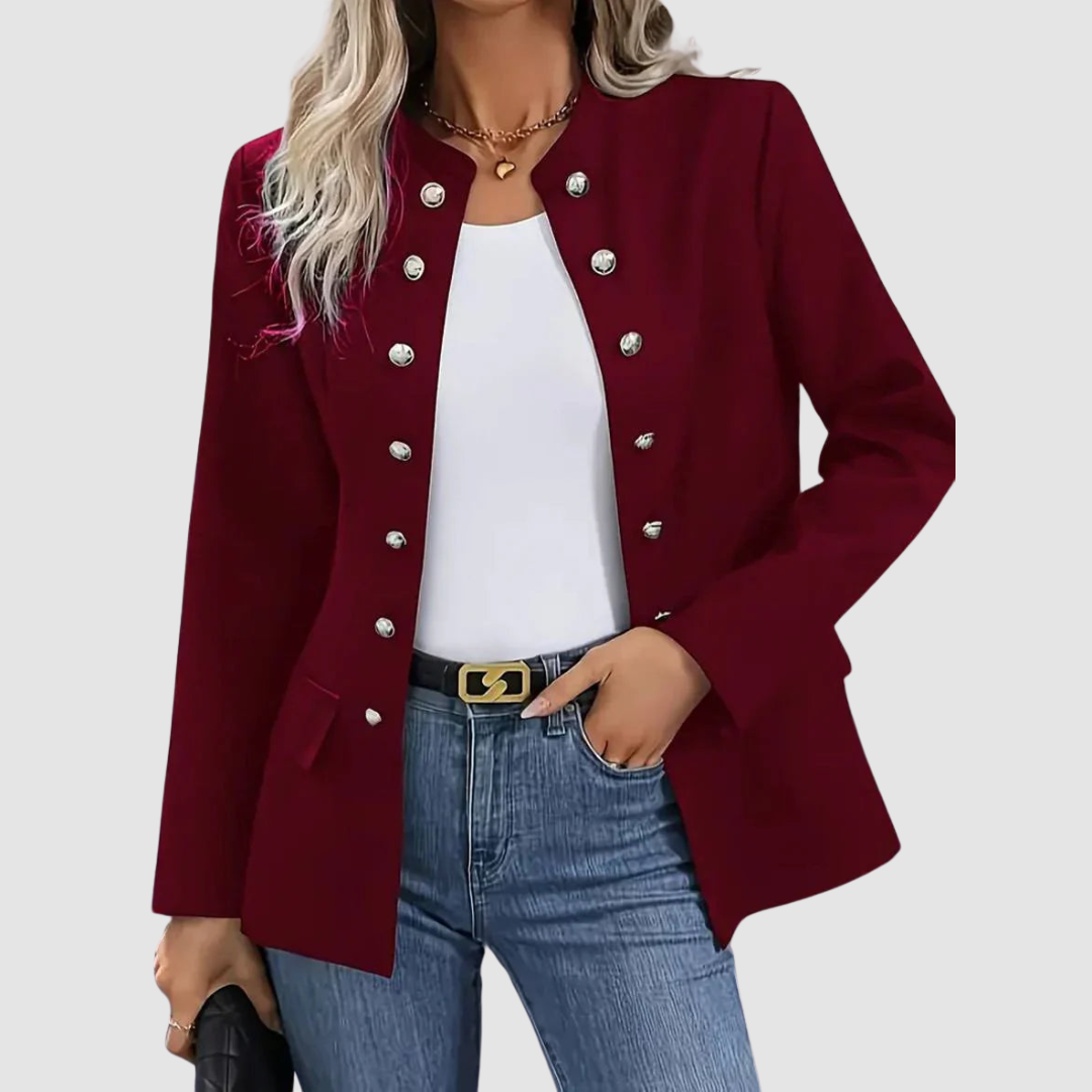 Women's Classic Buttoned Blazer