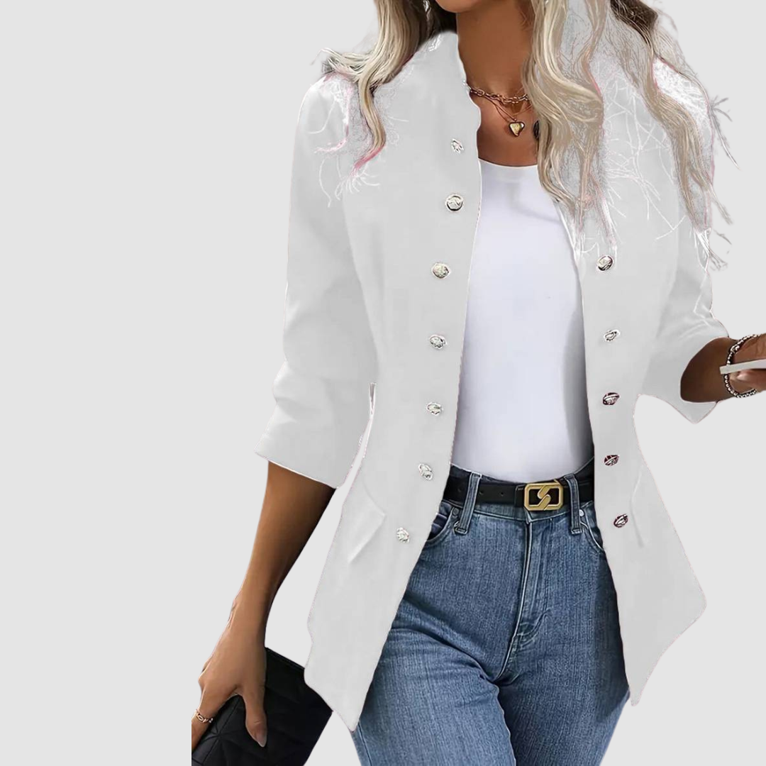 Women's Classic Buttoned Blazer