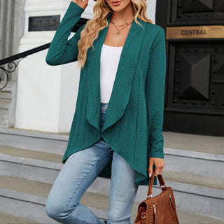 Women's Cable Knit Waterfall Cardigan