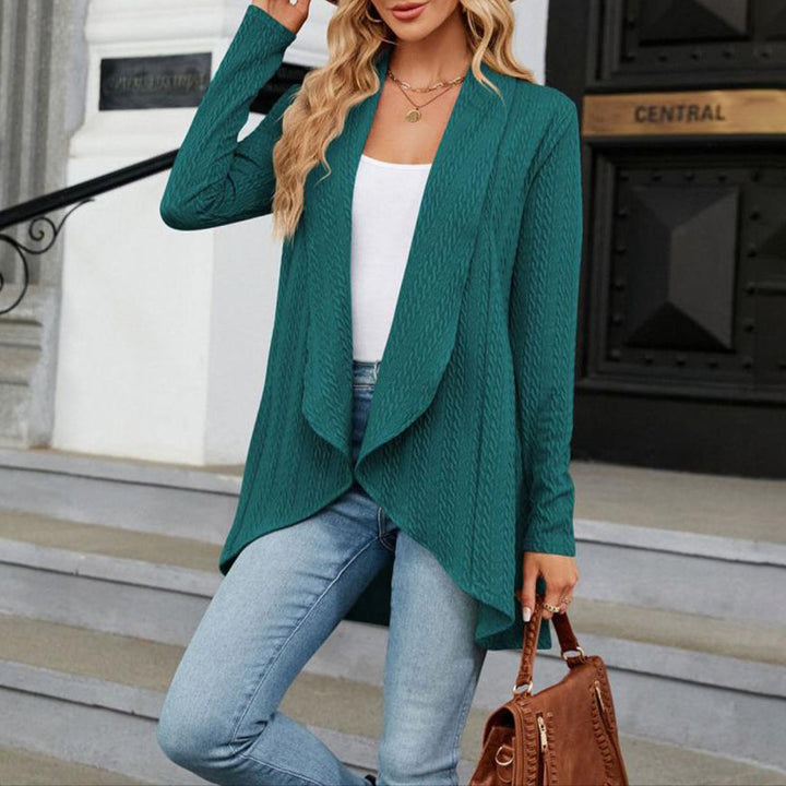 Women's Cable Knit Waterfall Cardigan