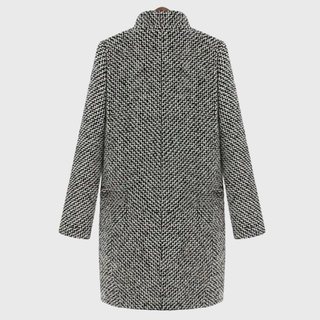 Women's Warm Grey Longline Winter Coat