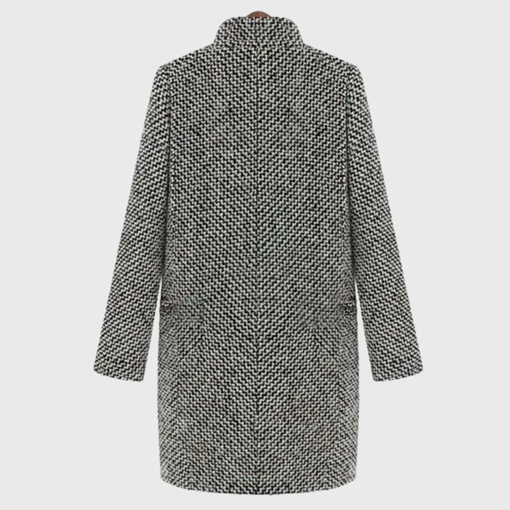 Women's Warm Grey Longline Winter Coat