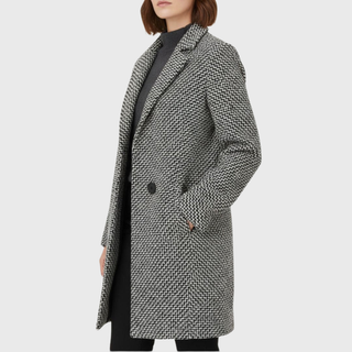 Women's Warm Grey Longline Winter Coat