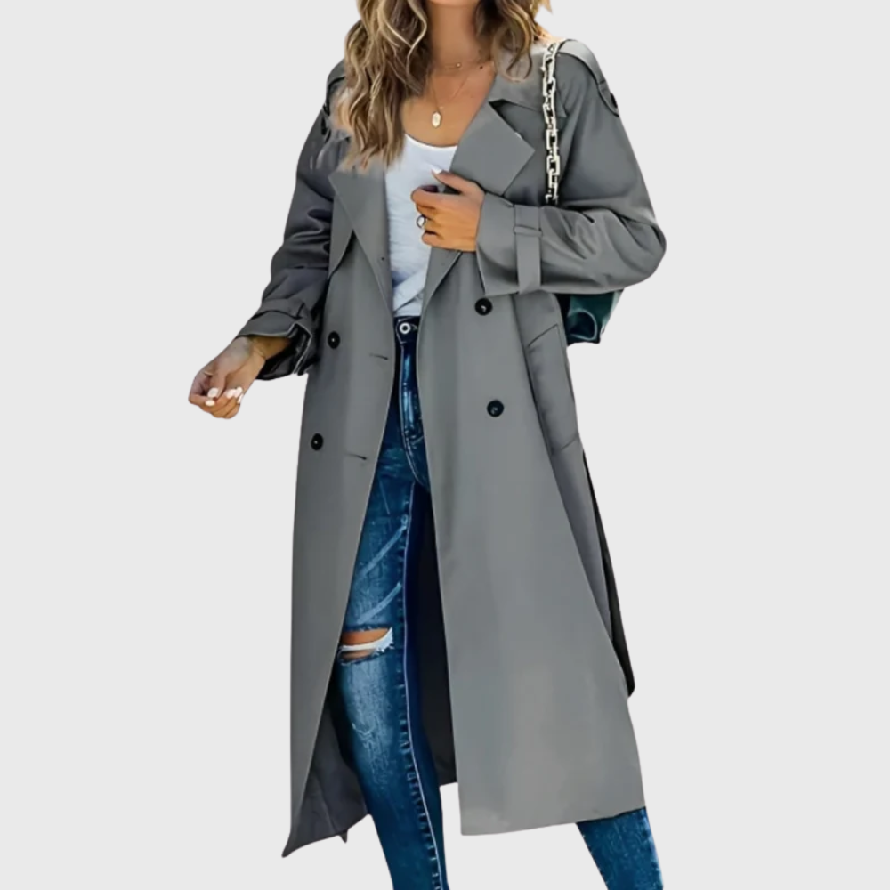Women's Lightweight Belted Trench Coat