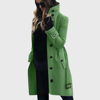 Women's Water-Repellent Long Trench Coat